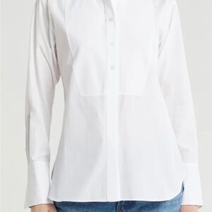 Free People White Button-Down Shirt